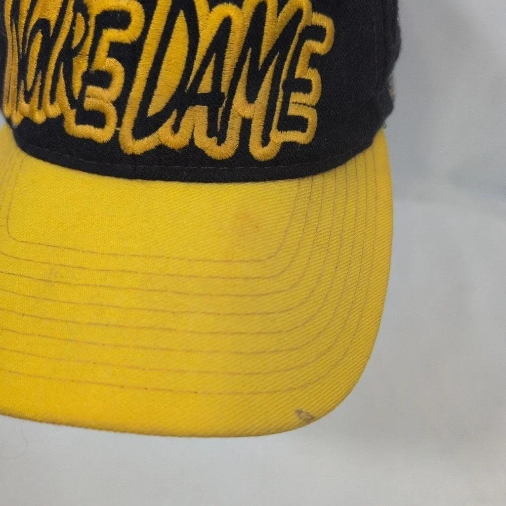 Vintage Notre Dame Fighting Irish Wool Starter Hat Spell out Baseball Cap
